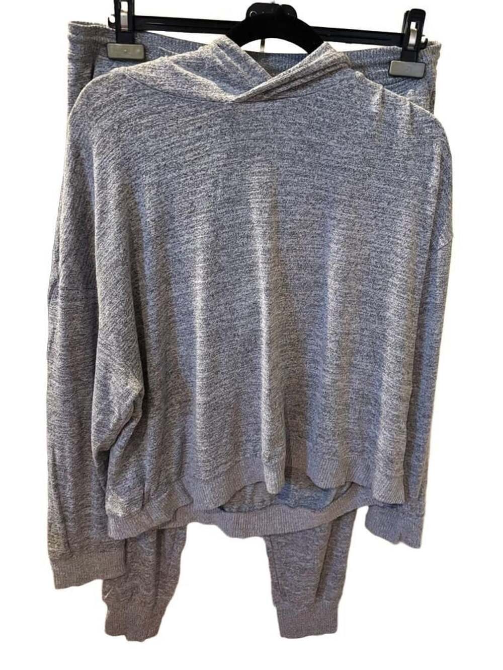 Gap Heather Gray Lounge Set Hoodie and Jogger Pants size L